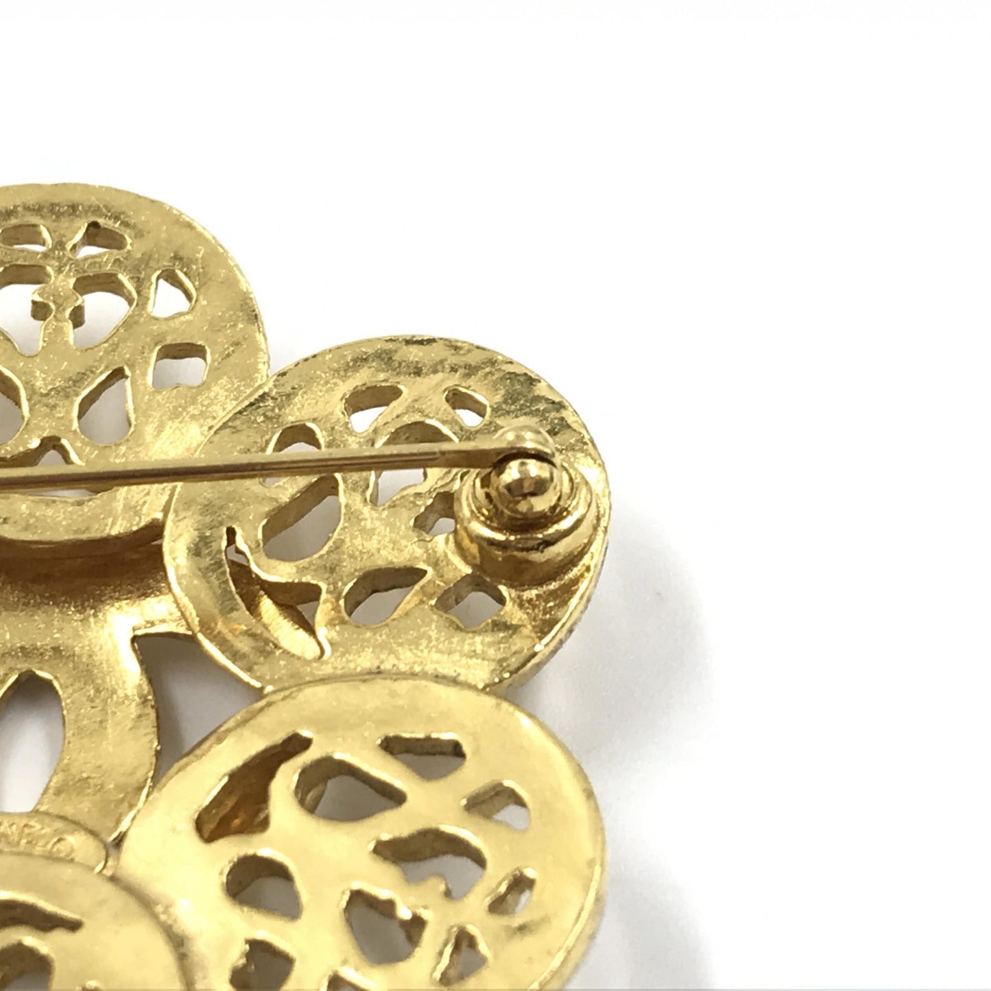 Chanel Preloved Costume Jewelry Vintage Brooch - Coco Medallion in Pristine Condition