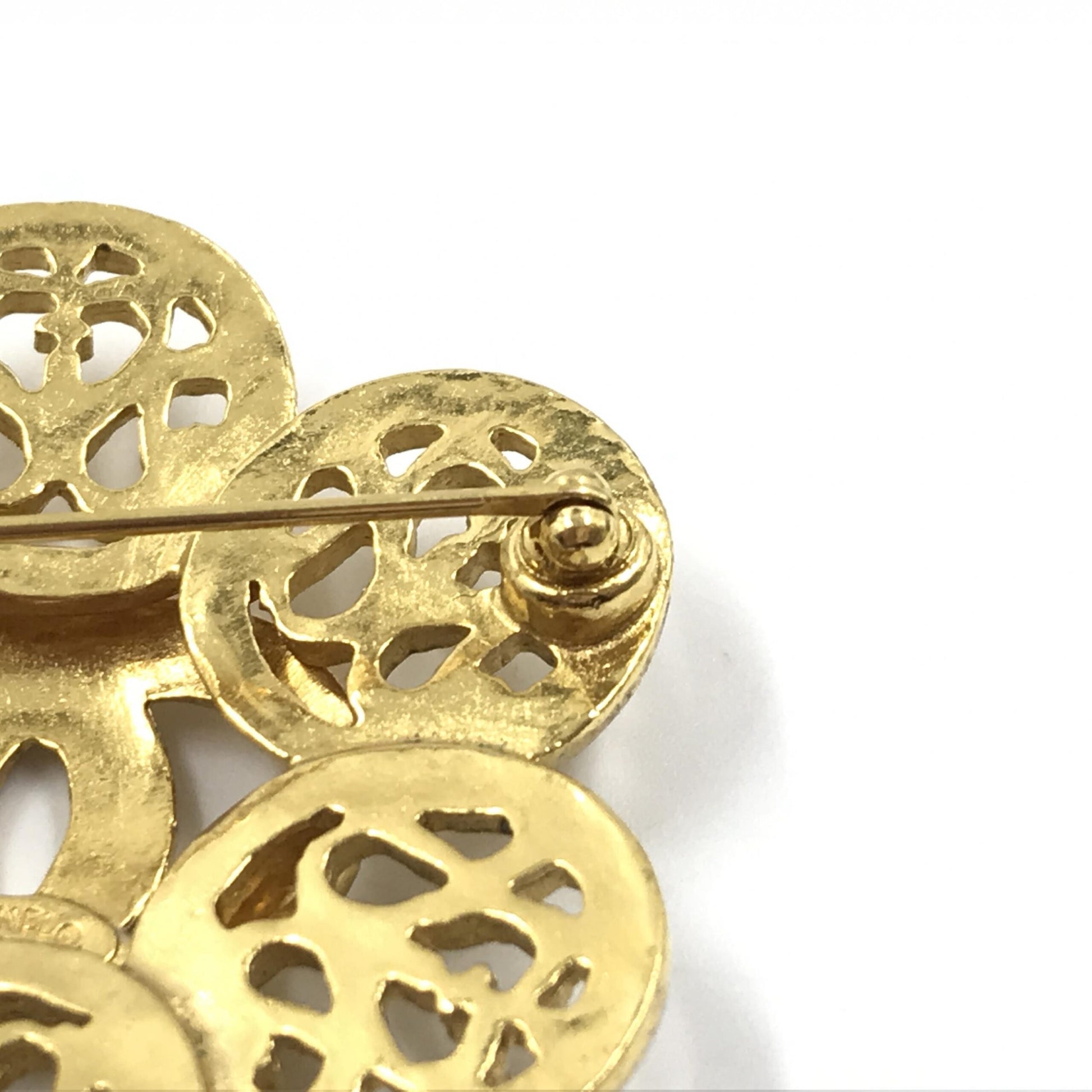 Chanel Preloved Costume Jewelry Vintage Brooch - Coco Medallion in Pristine Condition