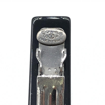 Chanel Preloved Baretta Hair Clip - Timeless Elegance in Black