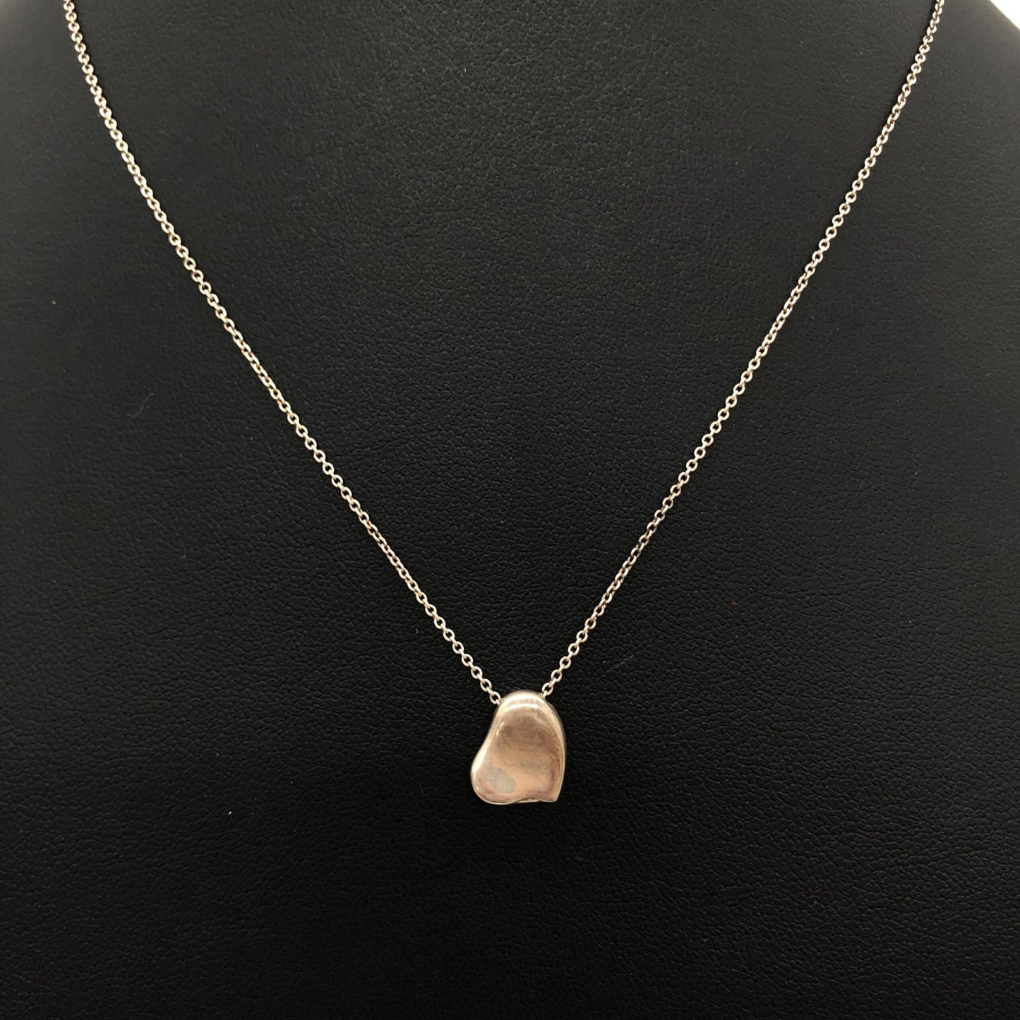 Tiffany & Co. Preloved Sterling Silver 925 Full Heart Necklace - Elegance Redefined