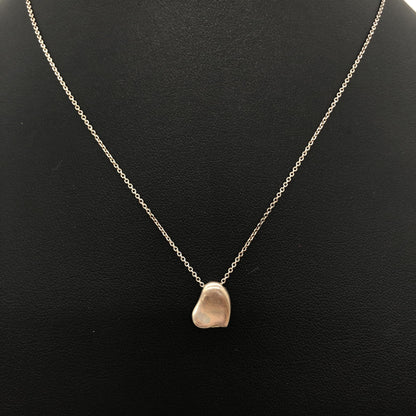 Tiffany & Co. Preloved Sterling Silver 925 Full Heart Necklace - Elegance Redefined