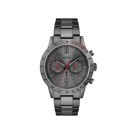 Hugo Boss Gray Stainless Steel Dress Watch