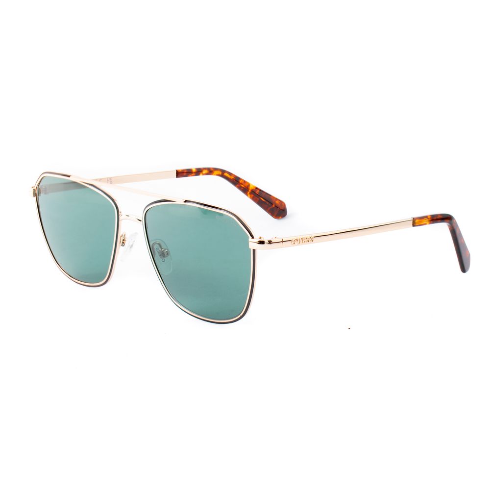 Guess Men’s Gold Metal Sunglasses – 56mm UV Protection