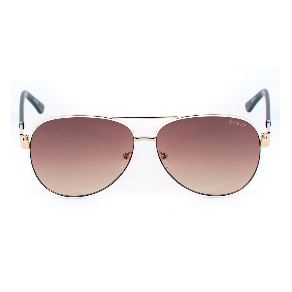 Guess Women’s White Metal Sunglasses – 60mm