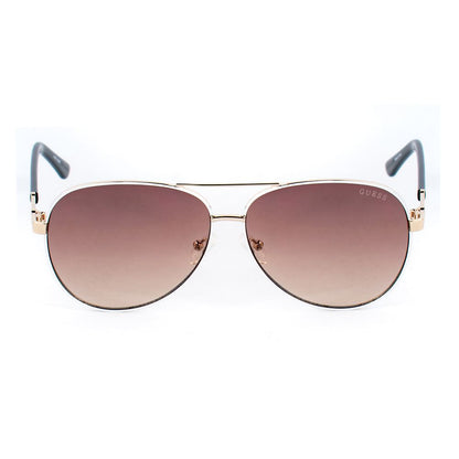 Guess Women’s White Metal Sunglasses – 60mm
