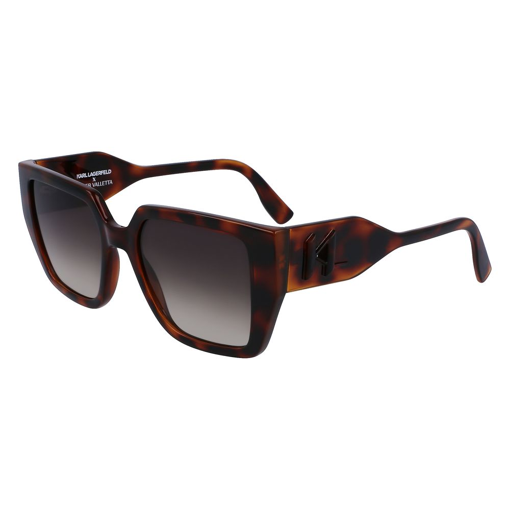 Karl Lagerfeld Women’s Brown Injected Sunglasses – 52mm