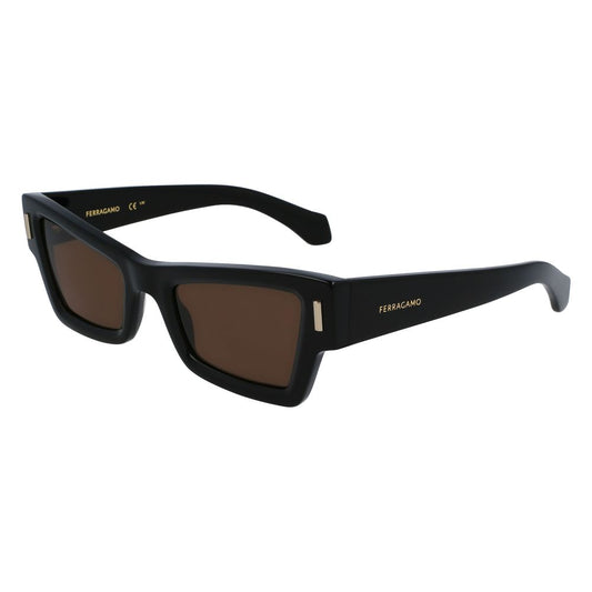 Ferragamo Women’s Black Acetate Sunglasses – 53mm