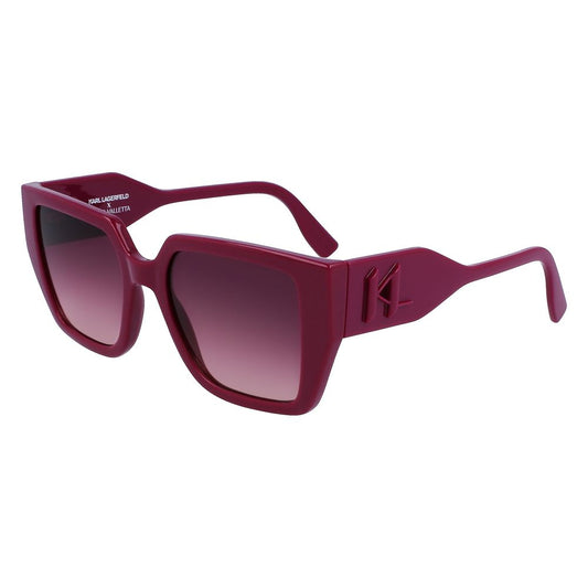 Karl Lagerfeld Women’s Multicolor Injected Sunglasses - Pink, 52mm