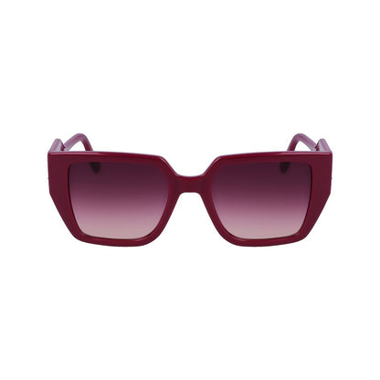 Karl Lagerfeld Women’s Multicolor Injected Sunglasses - Pink, 52mm
