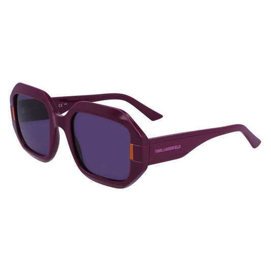Karl Lagerfeld Women’s Multicolor Injected Sunglasses – Purple, 53mm
