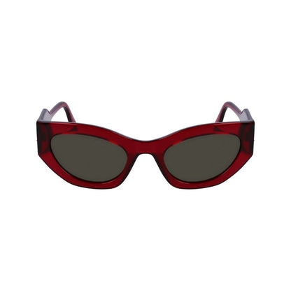 Karl Lagerfeld Women’s Multicolor Injected Sunglasses – Red, 52mm