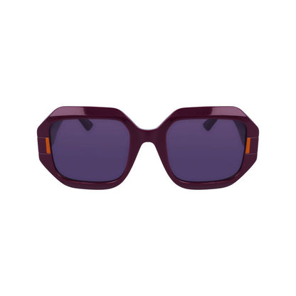 Karl Lagerfeld Women’s Multicolor Injected Sunglasses – Purple, 53mm