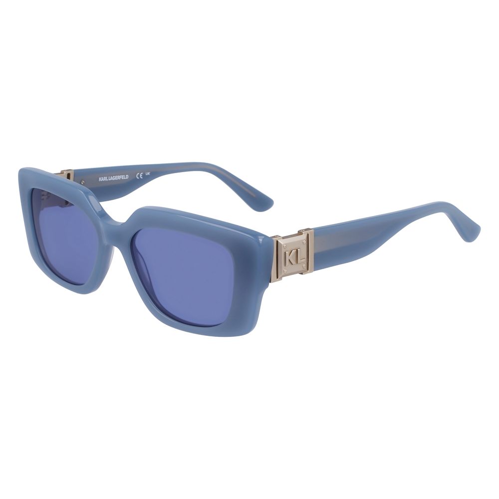 Karl Lagerfeld Women’s Blue Acetate Sunglasses – 52mm
