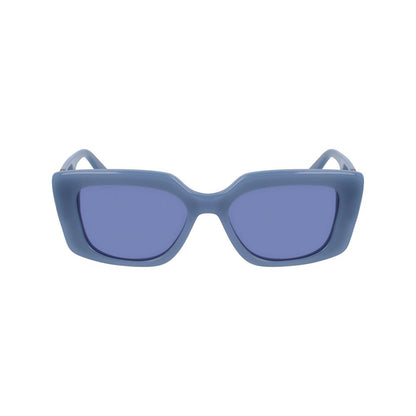 Karl Lagerfeld Women’s Blue Acetate Sunglasses – 52mm