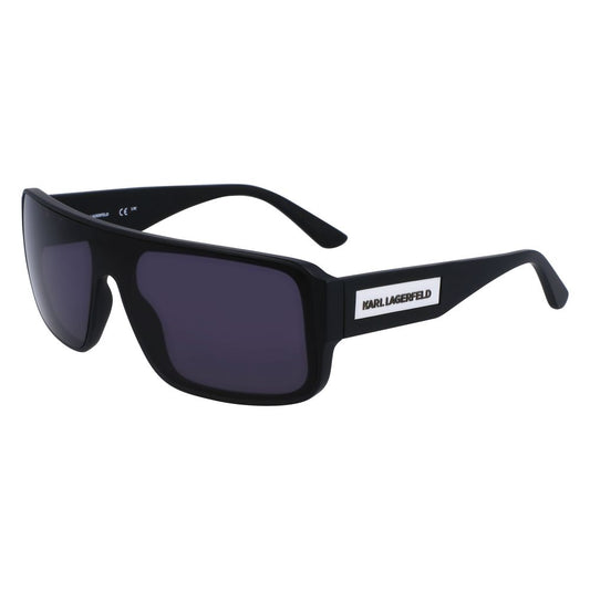 Karl Lagerfeld Unisex Black Injected Sunglasses – 59mm