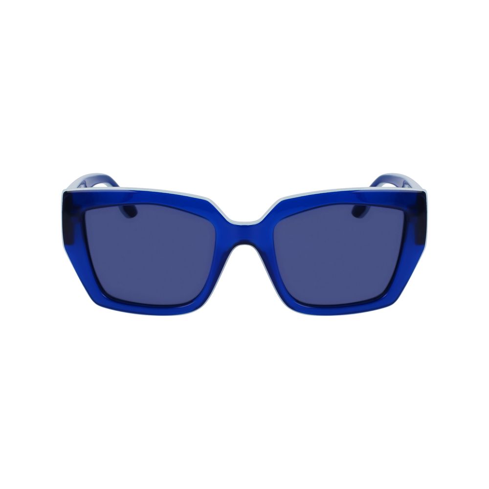 Karl Lagerfeld Women's Blue Injected Sunglasses – 53mm