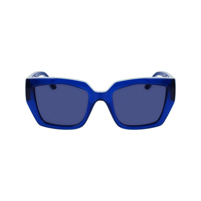 Karl Lagerfeld Women's Blue Injected Sunglasses – 53mm