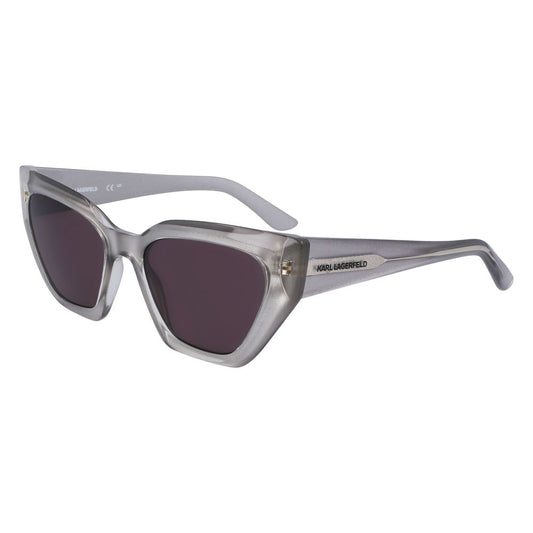 Karl Lagerfeld Women's Gray Injected Sunglasses – 54mm