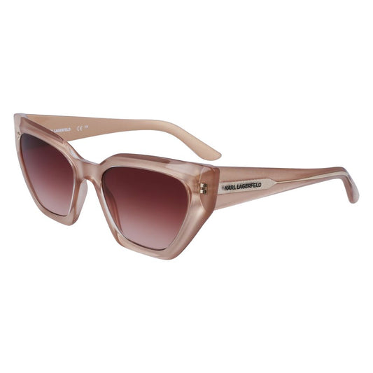 Karl Lagerfeld Women’s Brown Injected Sunglasses – 54mm