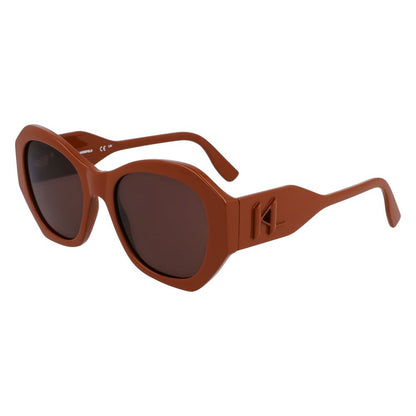 Karl Lagerfeld Women’s Brown Injected Sunglasses – 54mm