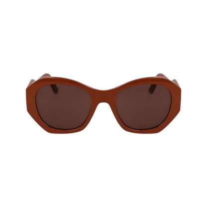 Karl Lagerfeld Women’s Brown Injected Sunglasses – 54mm
