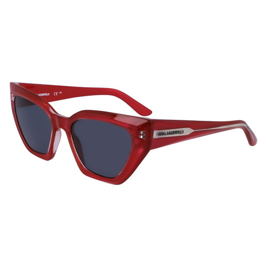 Karl Lagerfeld Women’s Multicolor Injected Sunglasses – Red, 54mm