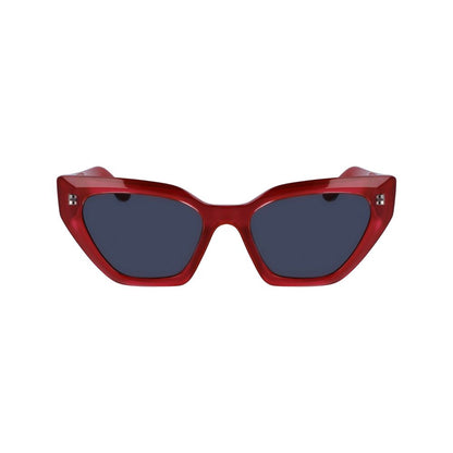 Karl Lagerfeld Women’s Multicolor Injected Sunglasses – Red, 54mm