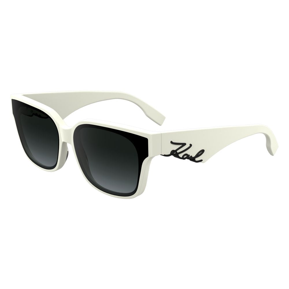 Karl Lagerfeld Women's White Acetate Sunglasses