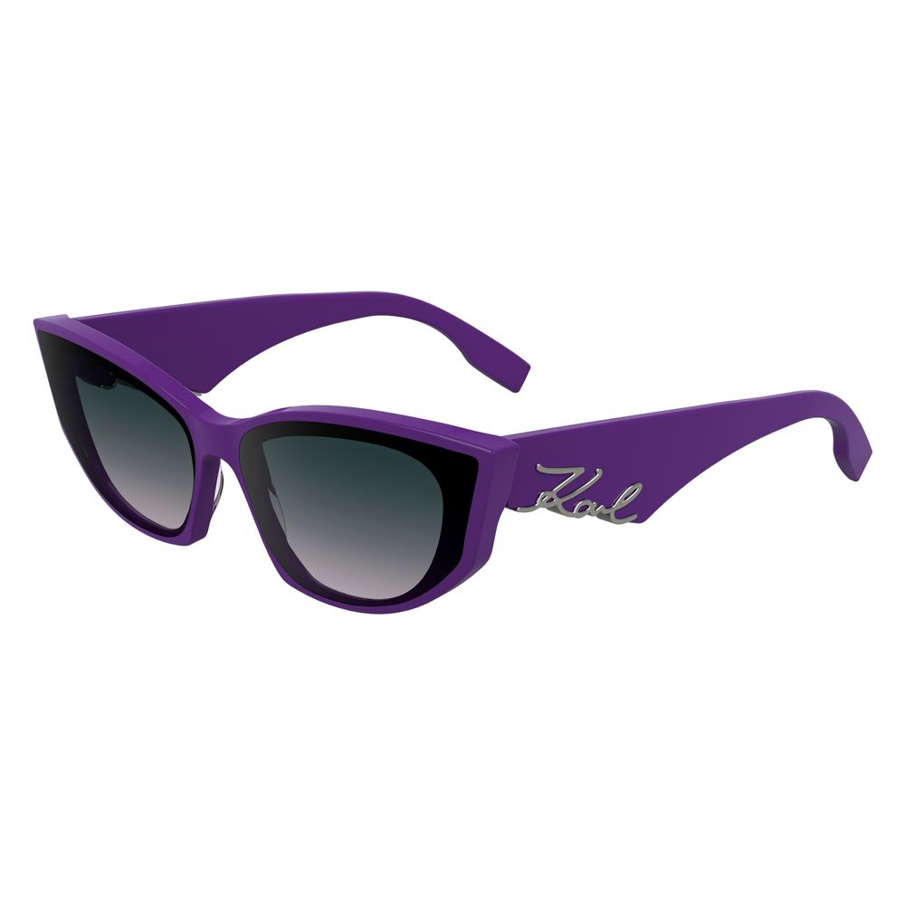 Karl Lagerfeld Women's Multicolor Acetate Sunglasses – Purple, 64mm