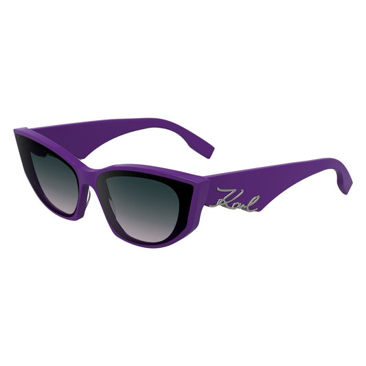 Karl Lagerfeld Women's Multicolor Acetate Sunglasses – Purple, 64mm