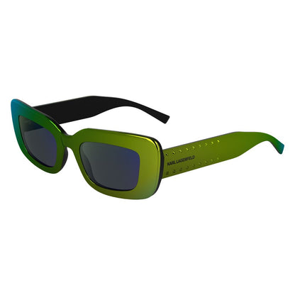 Karl Lagerfeld Women’s Bicolor Injected Sunglasses – Green, 50mm