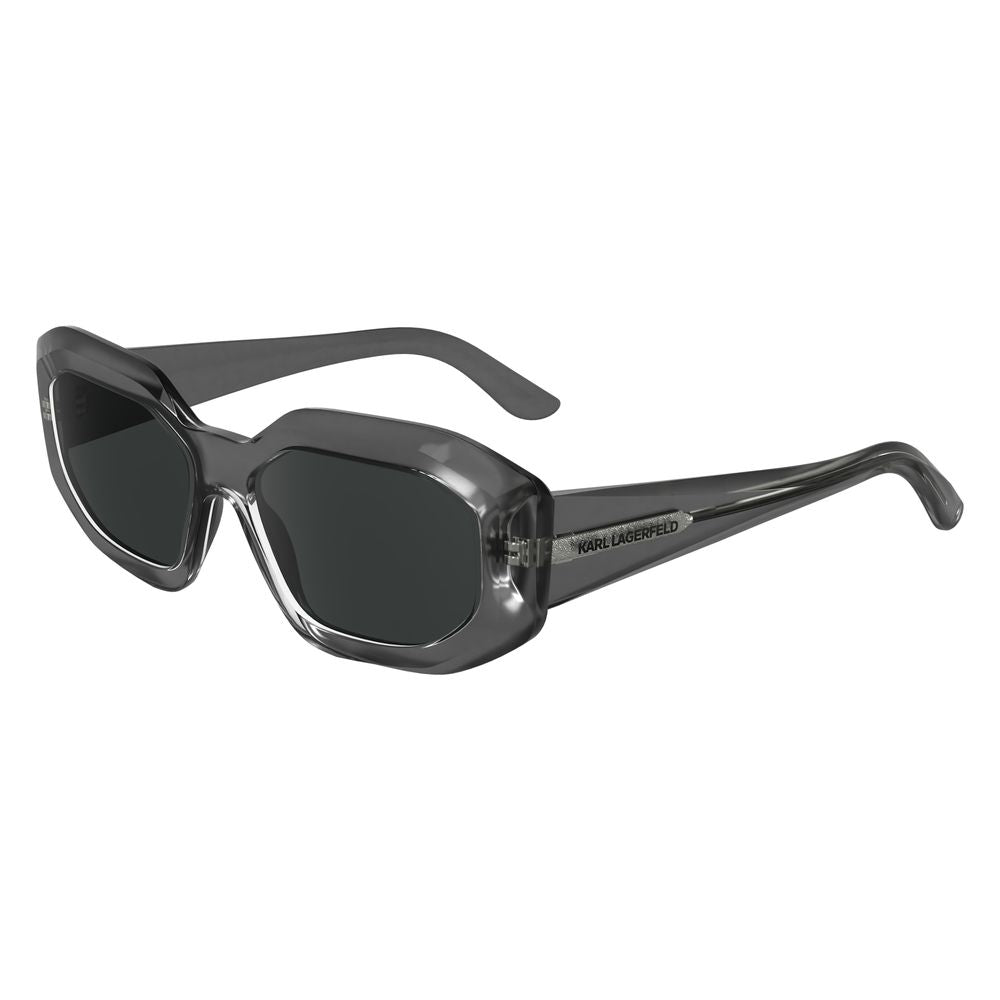 Karl Lagerfeld Women’s Gray Injected Sunglasses – 53mm