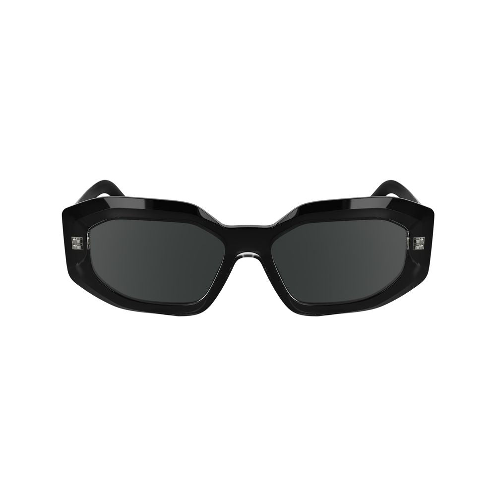Karl Lagerfeld Women's Black Injected Sunglasses – 53mm