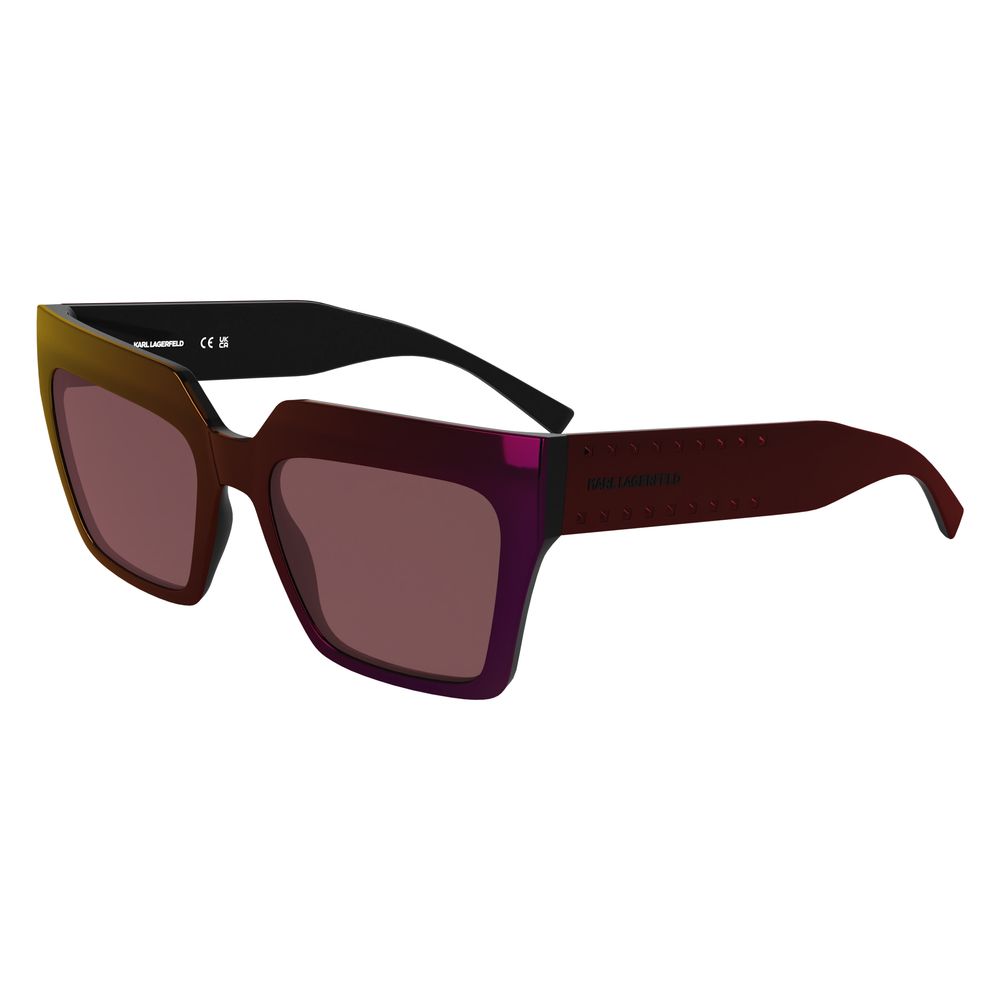 Karl Lagerfeld Women’s Red Injected Sunglasses – 55mm