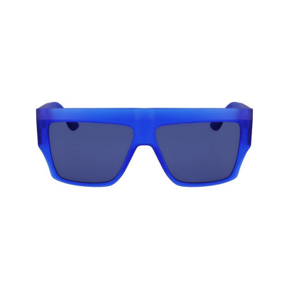 Karl Lagerfeld Unisex Blue Injected Sunglasses – 57mm