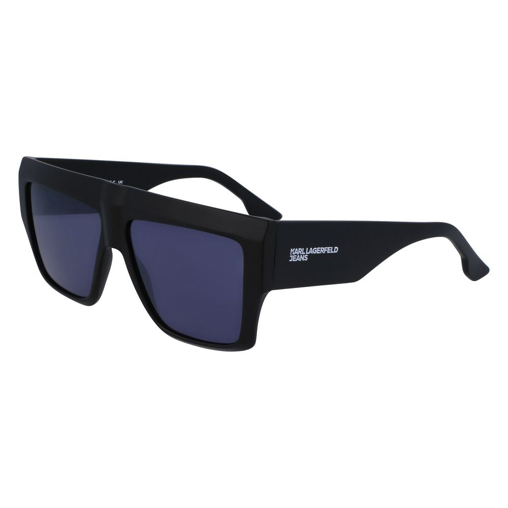 Karl Lagerfeld Unisex Black Injected Sunglasses – 57mm