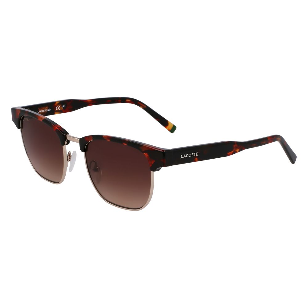 Lacoste Brown Injected Sunglasses – 51mm UV Protection