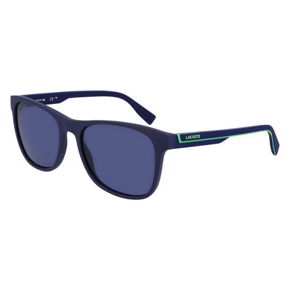 Lacoste Men's Blue Injected Sunglasses – 56mm