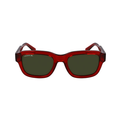 Lacoste Unisex Multicolor Injected Sunglasses – Red, 51mm