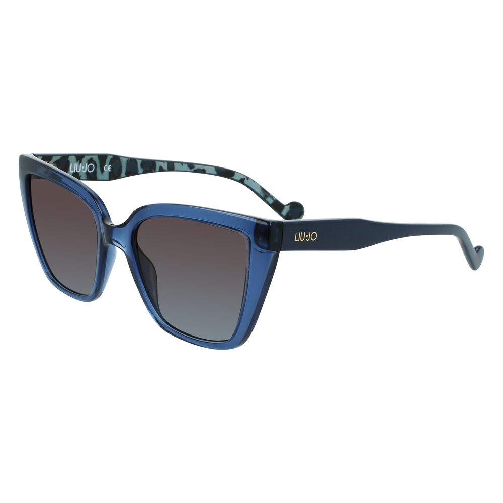 Liu Jo Women's Blue Injected Sunglasses – 53mm