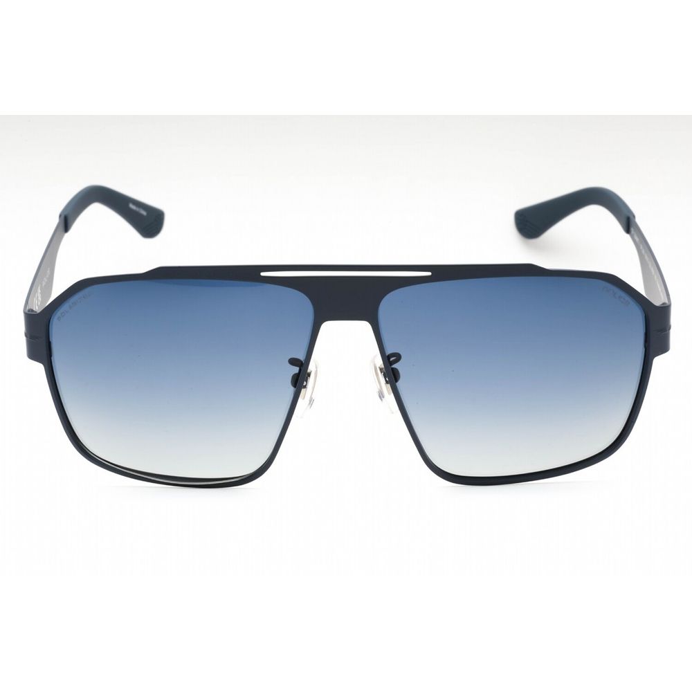 Police Blue Metal Sunglasses – Polarized, 63mm