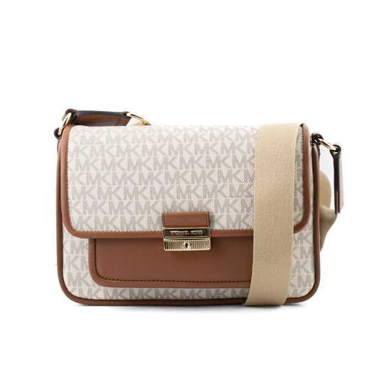 Michael Kors Beige Canvas Crossbody Bag - Bradshaw Collection