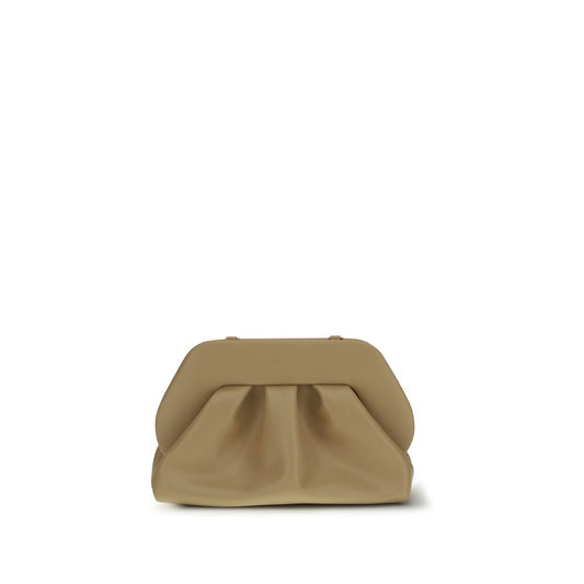 THEMOIRè Beige Vegan Leather Bios Clutch Bag