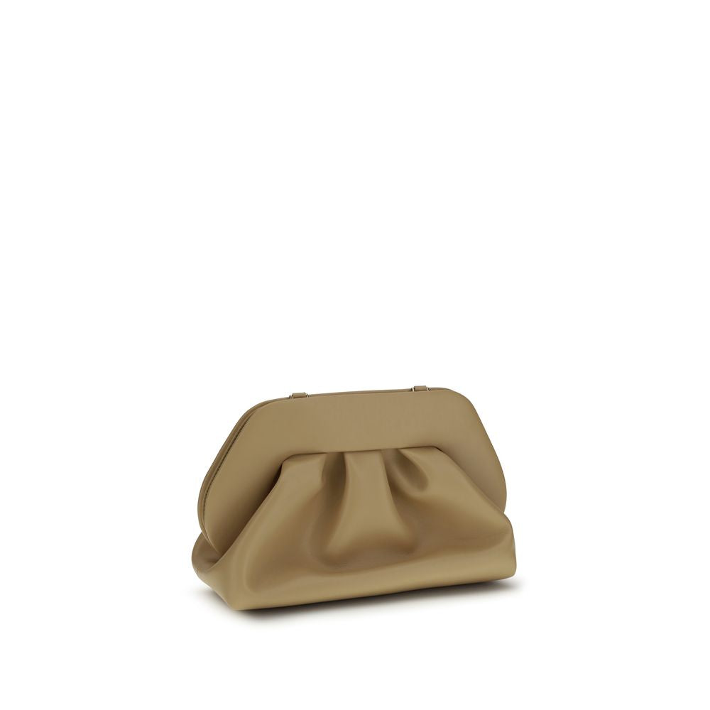 THEMOIRè Beige Vegan Leather Bios Clutch Bag