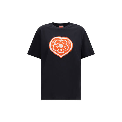 Kenzo Black Cotton Boke Heart T-Shirt