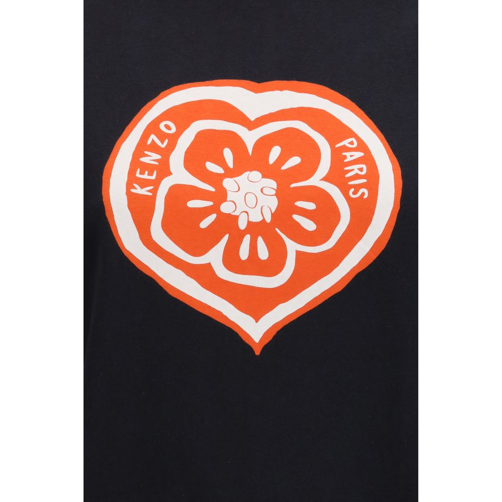 Kenzo Black Cotton Boke Heart T-Shirt