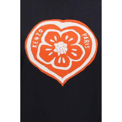 Kenzo Black Cotton Boke Heart T-Shirt