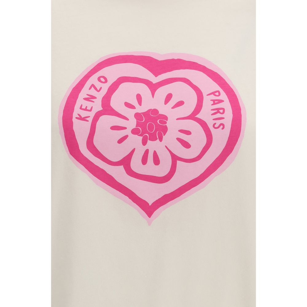 Kenzo Boke Heart White Cotton T-Shirt