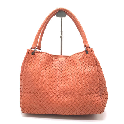 Bottega Veneta Preloved Intrecciato Leather Hobo Bag in Vibrant Orange - A Timeless Statement Piece