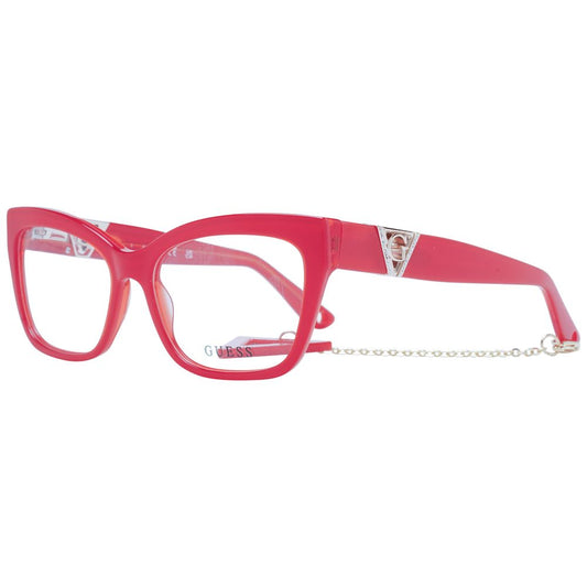 Guess Women’s Optical Glasses – Red Cat Eye Frame, 54mm